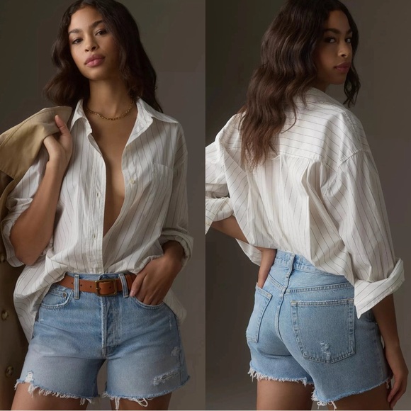 Agolde Parker Long Short In Swap Meet Size 34 - Picture 2 of 14